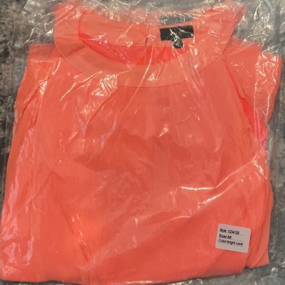 Ontwelfth Halter Style Sleeveless Pleated Blouse - Bright Coral - Picture 10 of 10